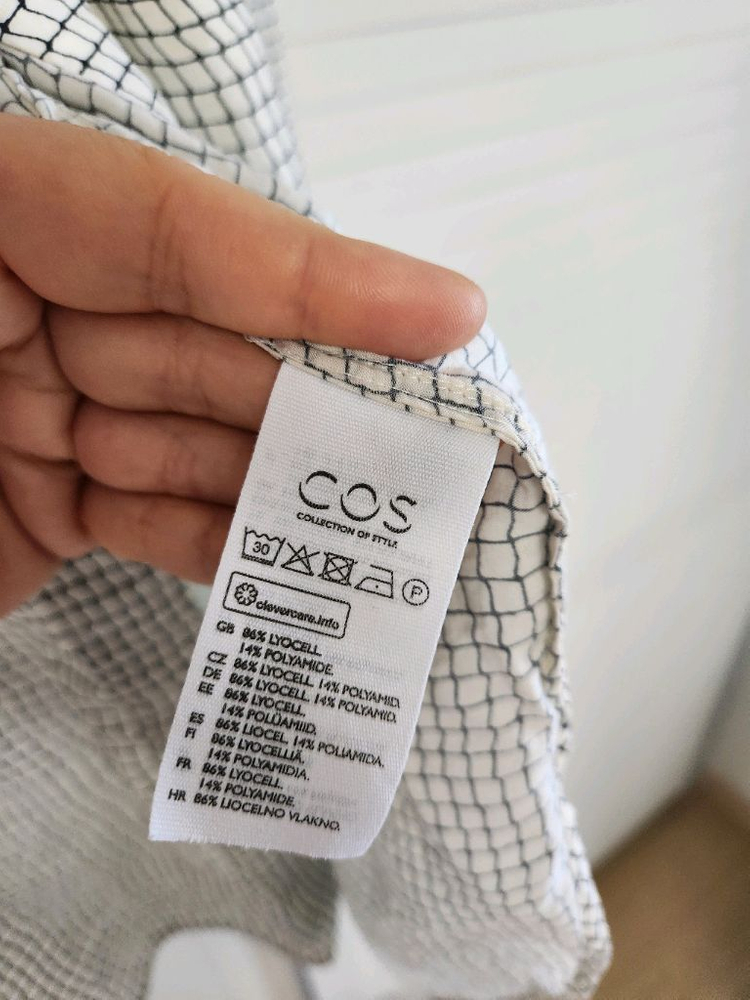 COS 바둑무늬 패턴 셔츠 이미지