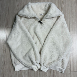 단면측정ㅇ,상태좋음) 에이블리 디프니 deepny 카라 뽀글이 털 퍼 니트 맨투맨 스웨터 free 44556677 이미지