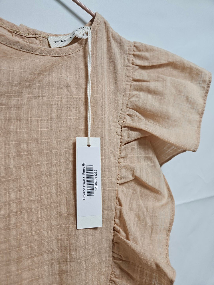 (새상품) 수어플룸 코코 쇼츠 허니 4y + 수어플룸 날개 블라우스 Emeline Blouse, Farro 6y 이미지