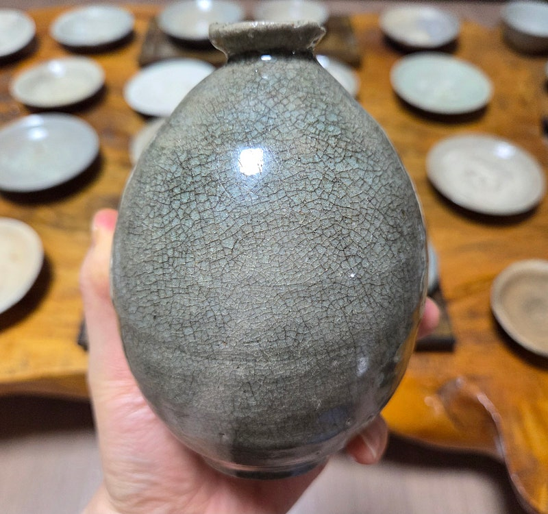 고미술품 고려시대 초기 고려청자 도쿠리병 이미지