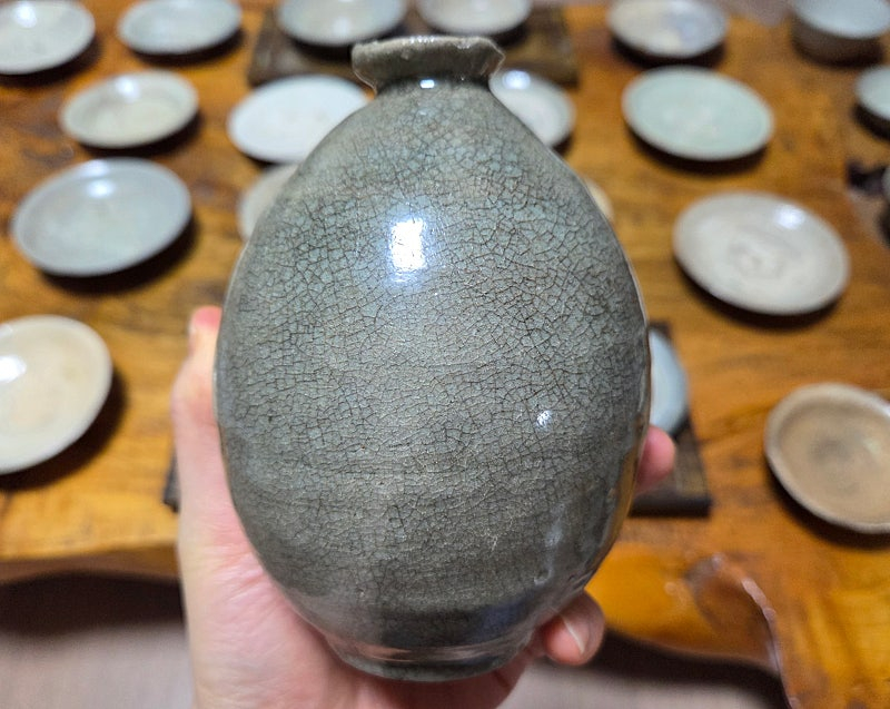 고미술품 고려시대 초기 고려청자 도쿠리병 이미지