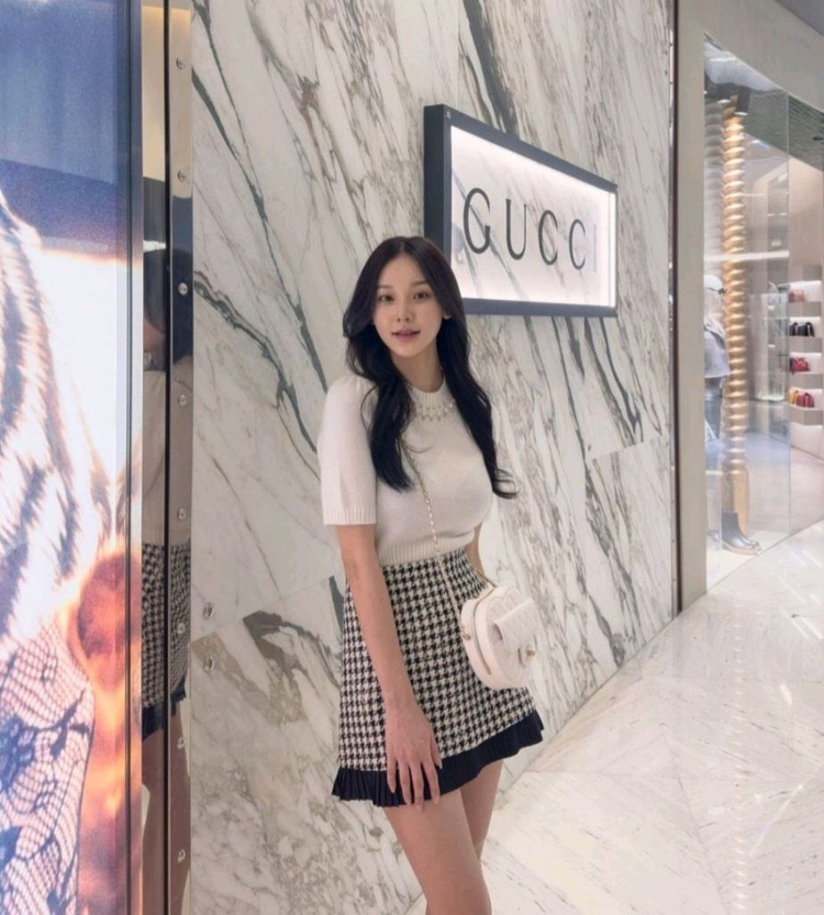 제이지쇼룸 엉넬 하운드 체크 미니스커트 이미지