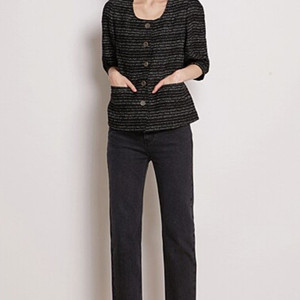 [새상품 ]지컷 트위드 반팔 자켓 이미지