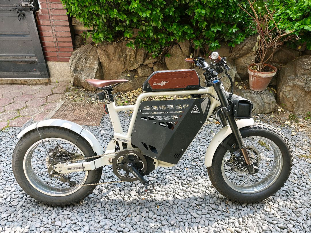 BR3 헤리티지 전기자전거 배터리2개 자토바이 이미지