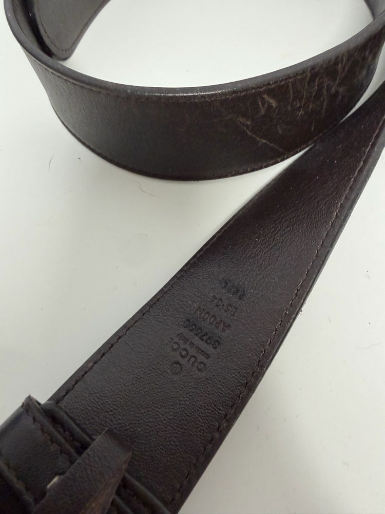 구찌 GG 마몬트 벨트 브라운 정품 이미지