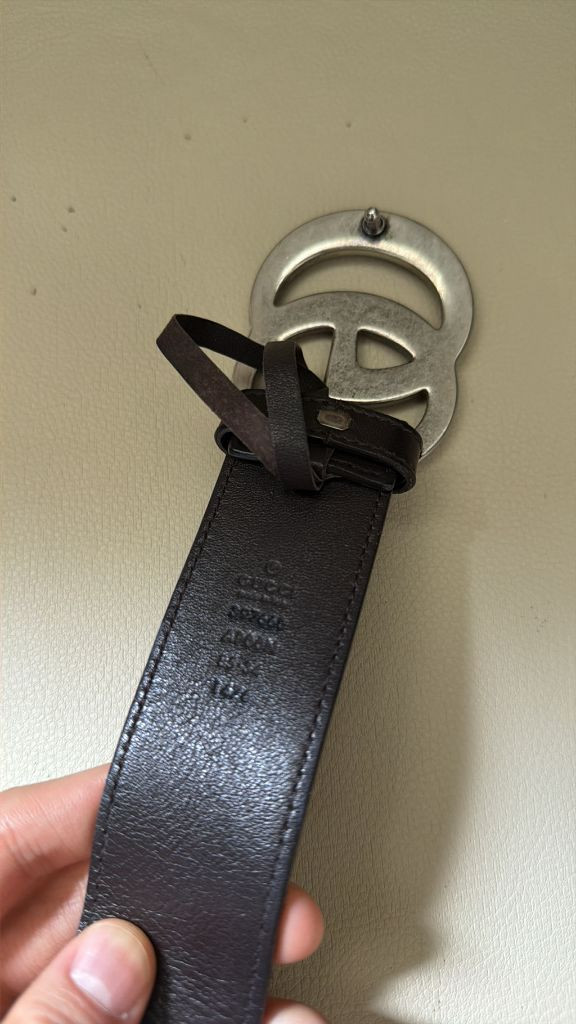 구찌 GG 마몬트 벨트 브라운 정품 이미지