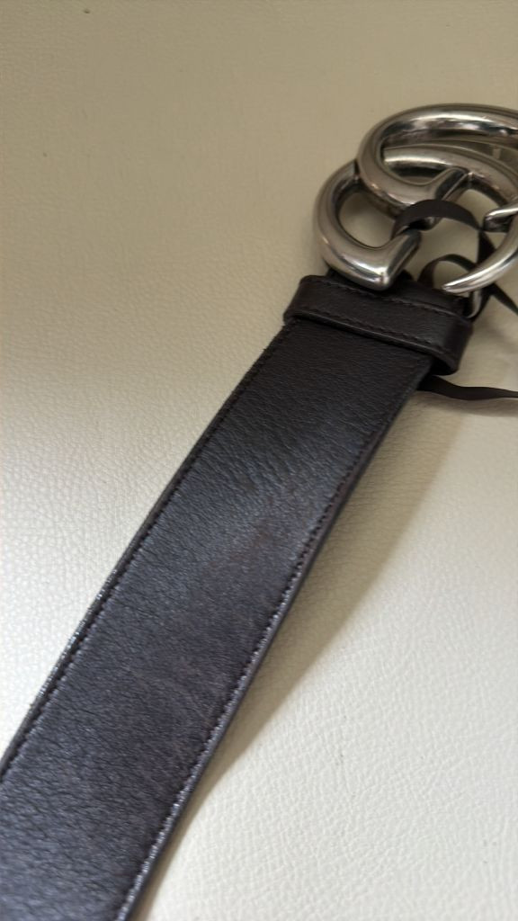 구찌 GG 마몬트 벨트 브라운 정품 이미지