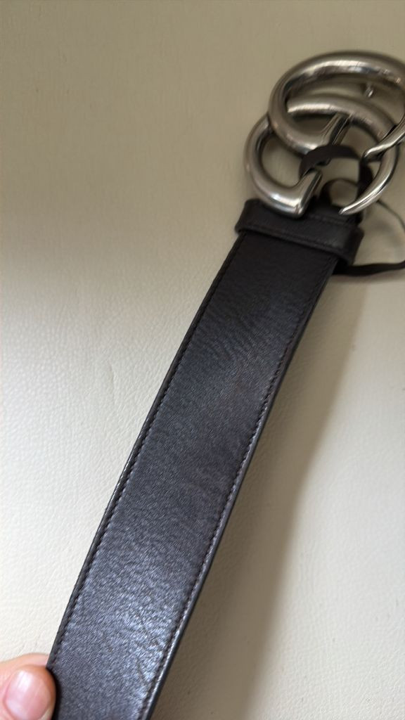 구찌 GG 마몬트 벨트 브라운 정품 이미지