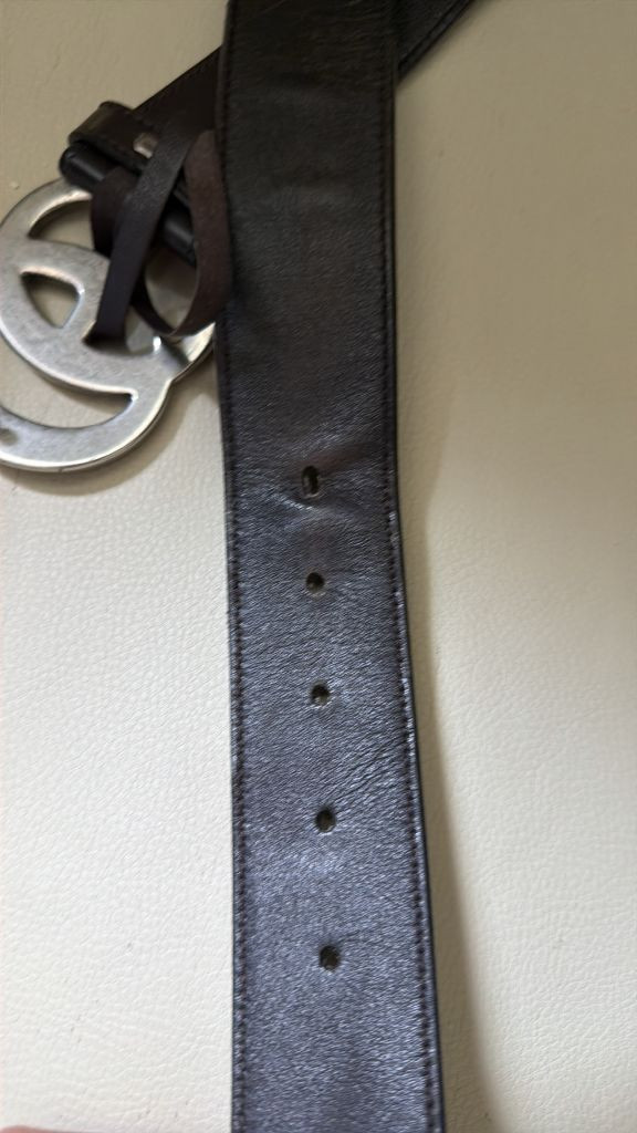 구찌 GG 마몬트 벨트 브라운 정품 이미지