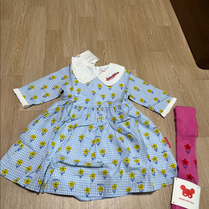 베베드피노 플뢰르원피스100+타이즈 110(새상품) 이미지