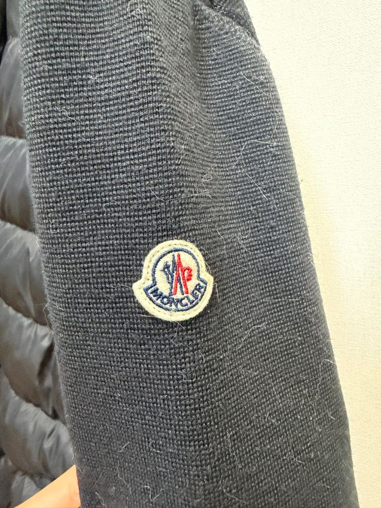 몽클레어 남성 니트패딩 가디건 검정 XXL XXXL 정품 이미지