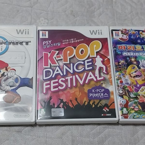 닌텐도 위 wii 케이팝 페스티벌 마리오파티9 마리오카트 팝니다 이미지