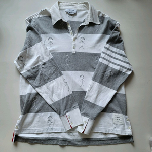 (사이즈3) 톰브라운 4바 스트라이프 럭비 티셔츠 이미지