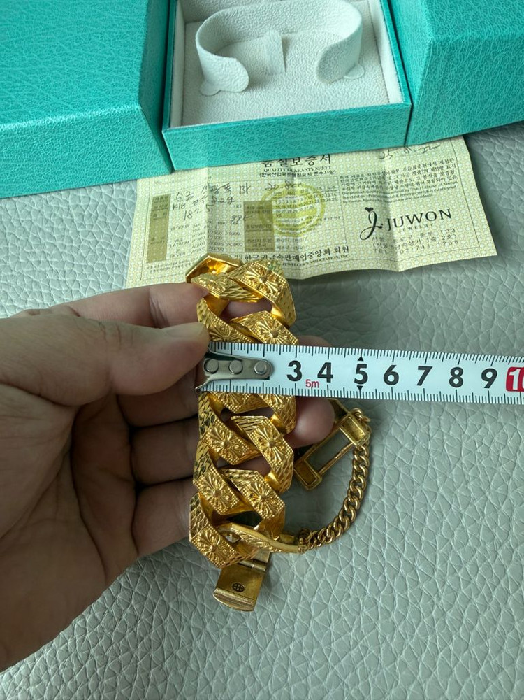 (50돈)순금 팔찌 광폭 팝니다 이미지
