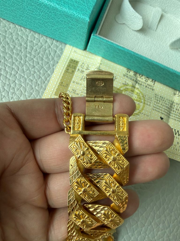 (50돈)순금 팔찌 광폭 팝니다 이미지