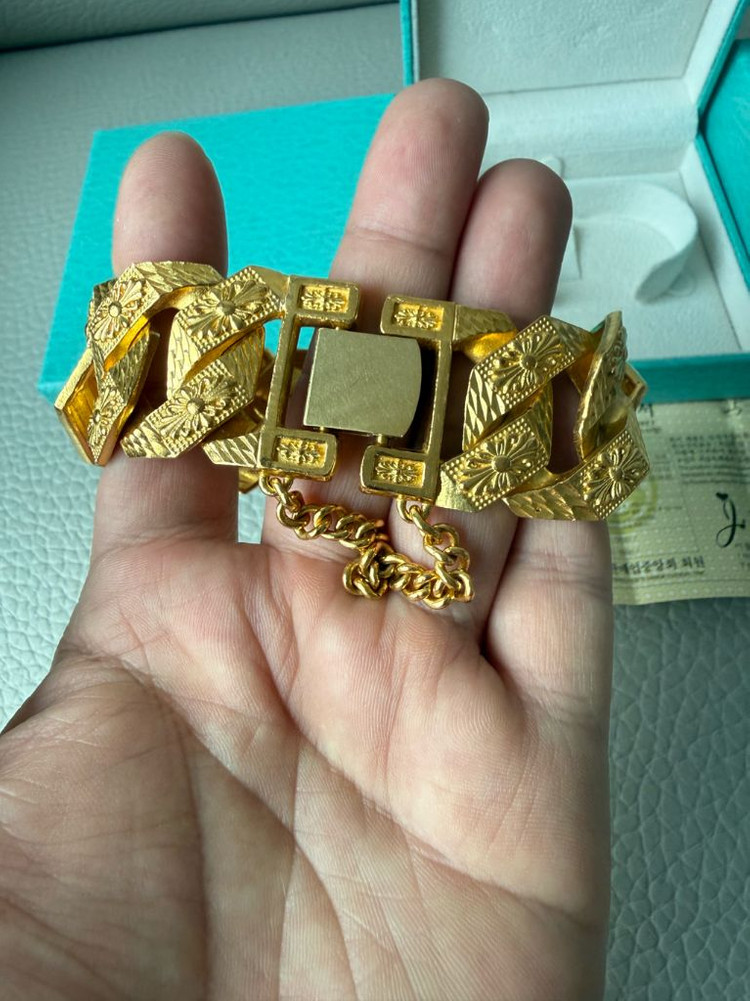 (50돈)순금 팔찌 광폭 팝니다 이미지