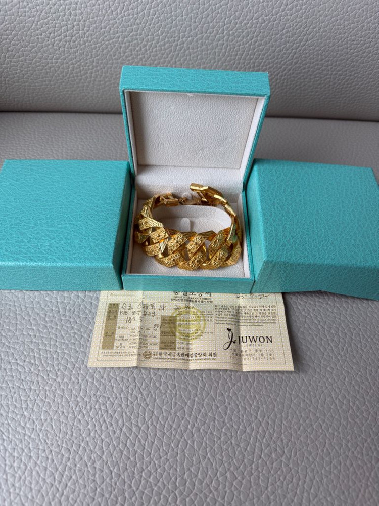 (50돈)순금 팔찌 광폭 팝니다 이미지