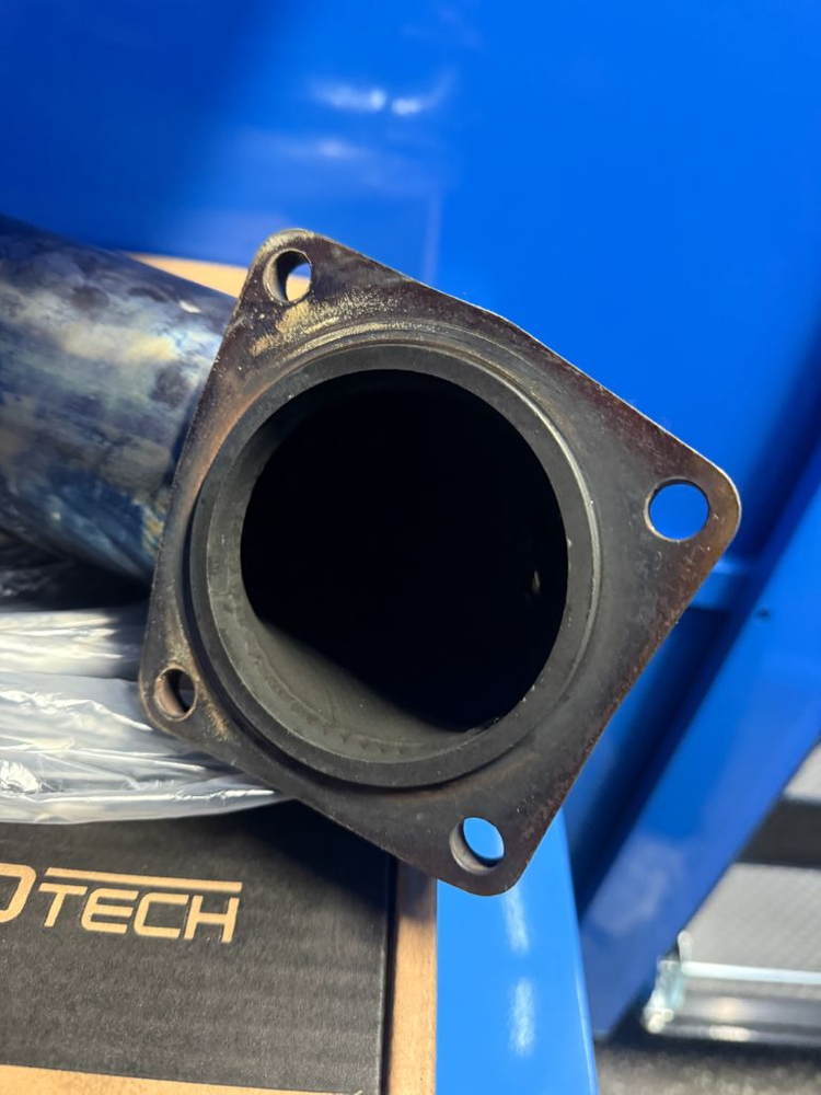 아반떼N 메인텍 논촉 다운파이프 63파이 + 캔슬러 이미지