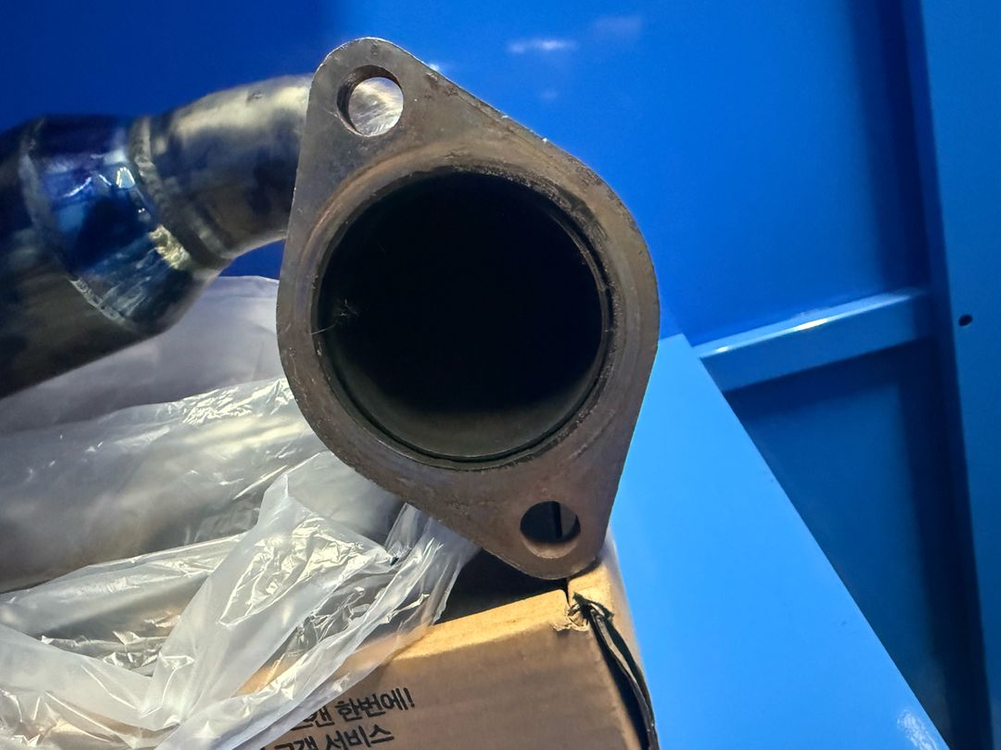 아반떼N 메인텍 논촉 다운파이프 63파이 + 캔슬러 이미지