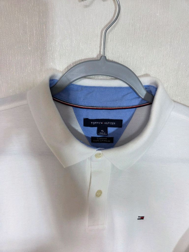 타미힐피거 남성 흰색 반팔카라티 110 이미지