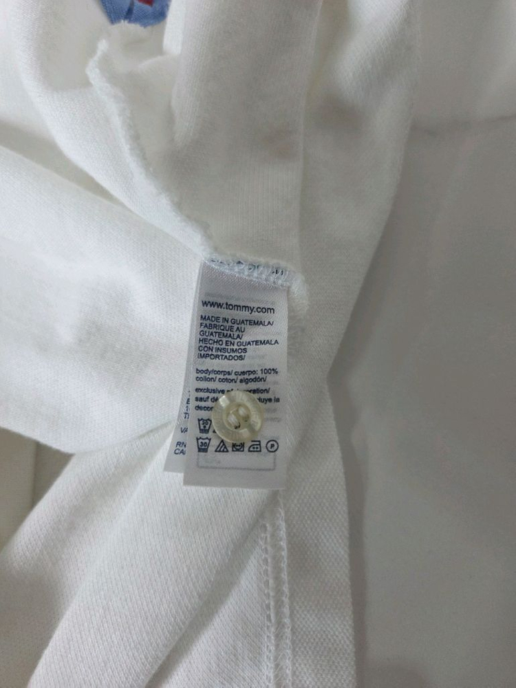 타미힐피거 남성 흰색 반팔카라티 110 이미지