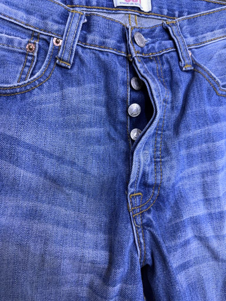 리바이스 501 레귤러핏 빈티지 라인 워싱 데님팬츠 31 이미지