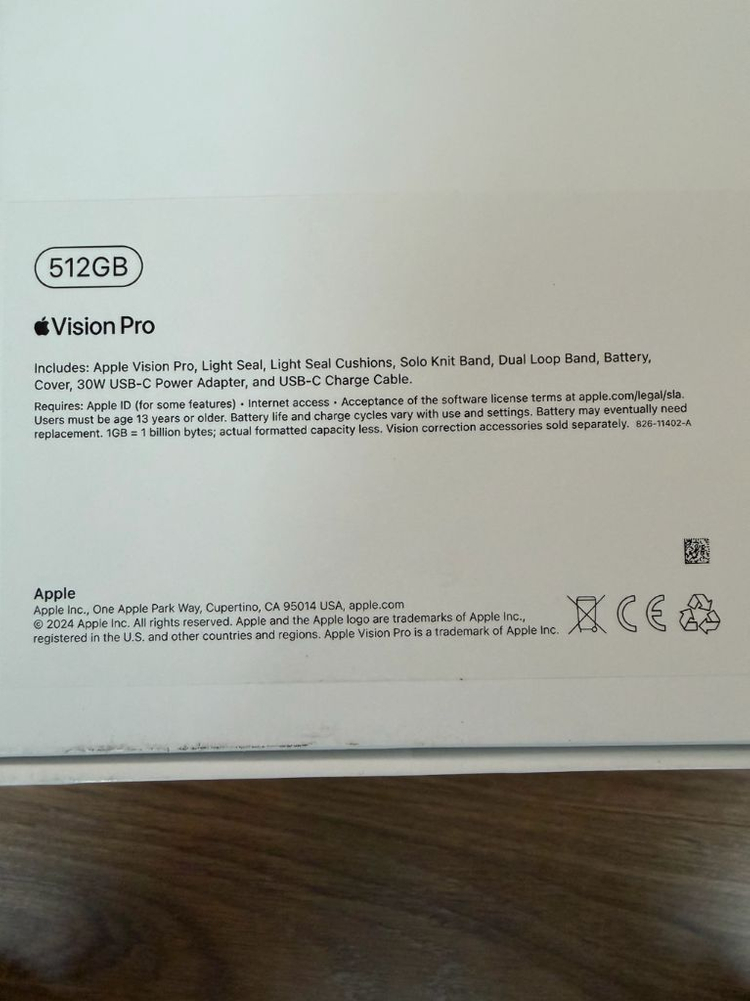 [대전/분당] 애플 비전프로 (Vision Pro) 512g 라이트실 21w 풀박스 이미지