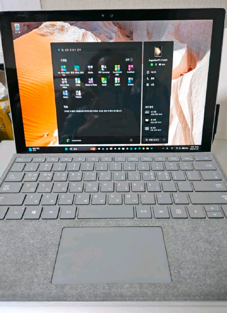 서피스프로4 i7 16/512Gb 알칸타라 타입커버 키보드 포함 이미지