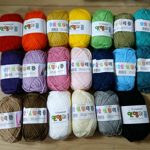 인형의꿈 뜨개실 20볼 미개봉 무료배송 인형나라 코바늘 마카롱 아이돌 이미지