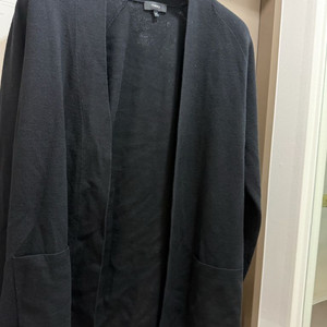 띠어리 남성 블랙 검정 롱 가디건 M 이미지