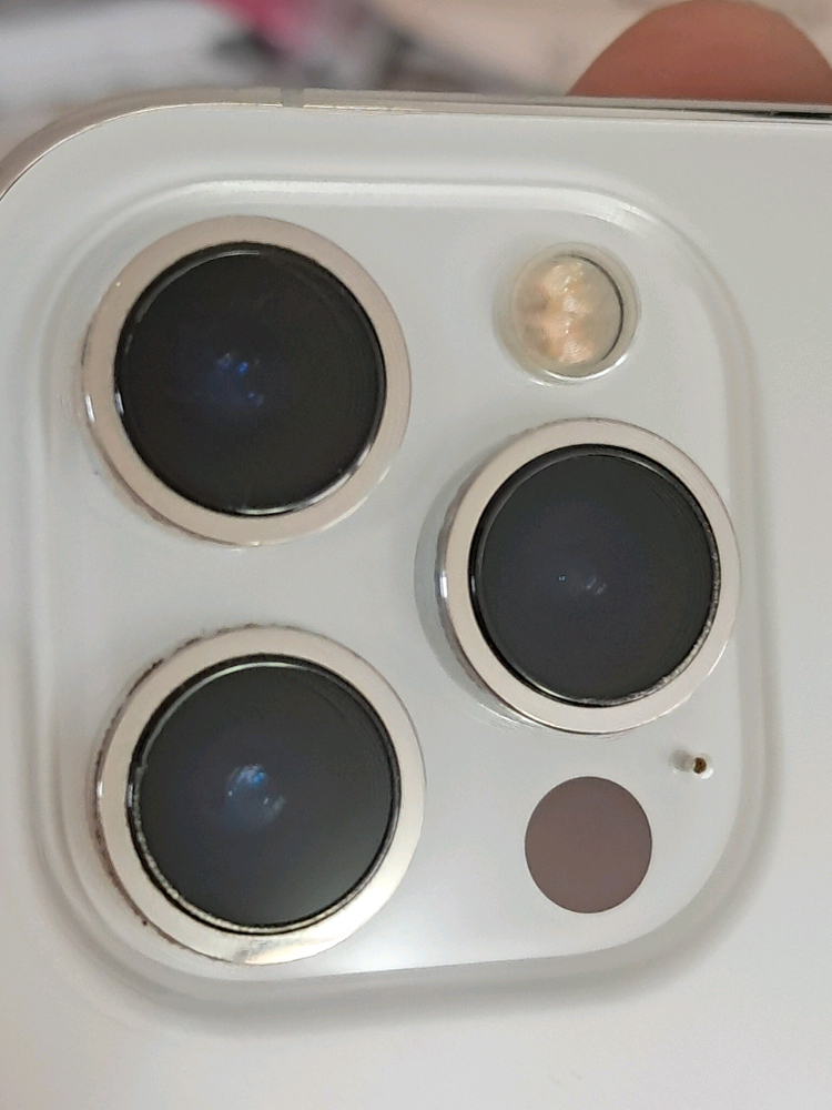 아이폰12 프로맥스 실버 256 액정 잔상 이미지