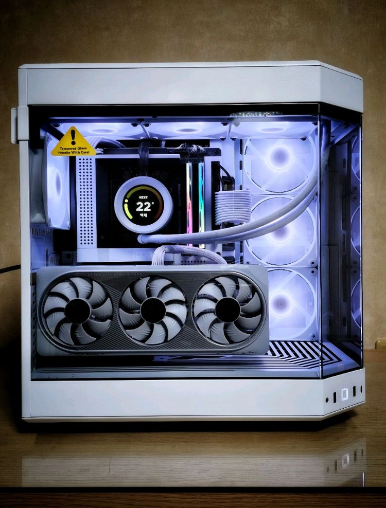 783d.4070s.nzxt화이트커스텀 본체 이미지