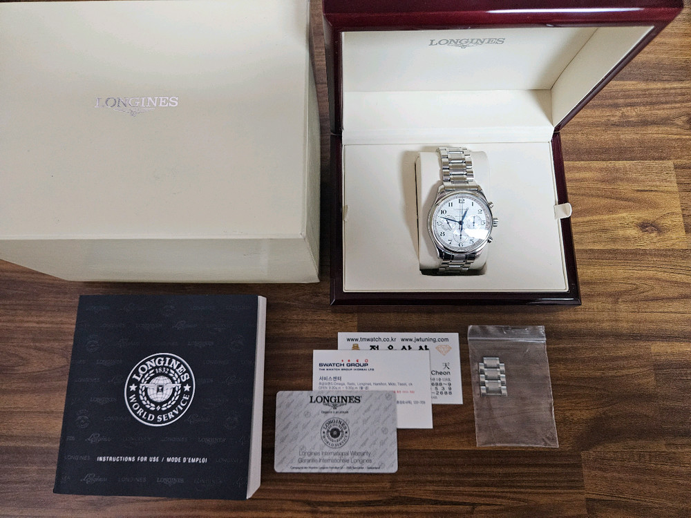 론진 마스터콜렉션 크로노그래프 판매합니다 이미지