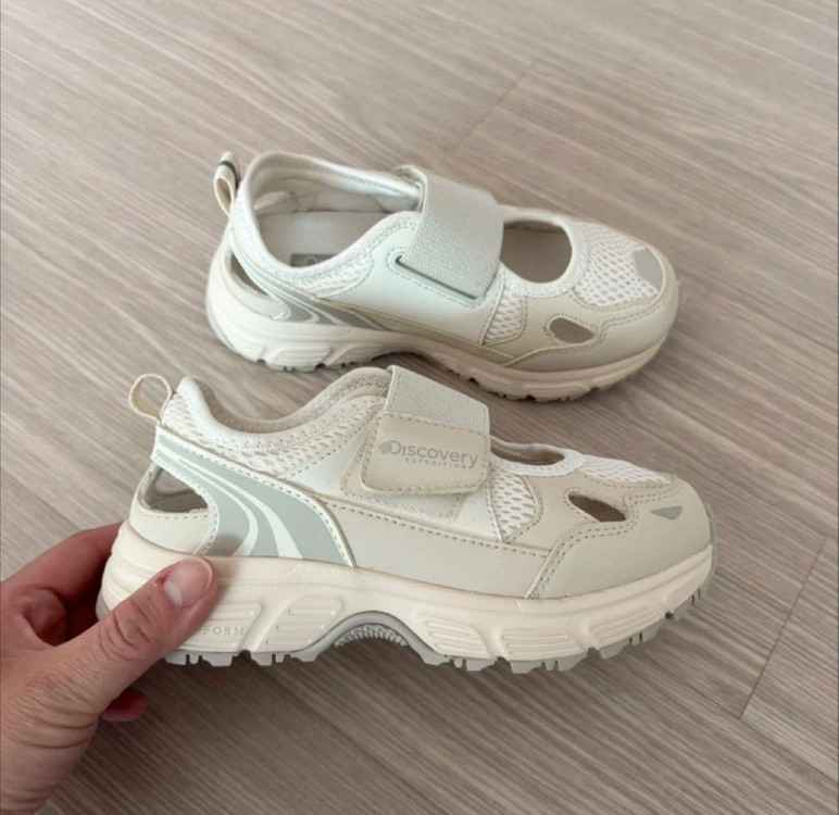 새상품 디스커버리 키즈 샌들 베이지 200 이미지