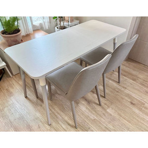 <AA급>일룸 1400폭 식탁 + 한샘 위든 의자2 + 벤치의자1 세트 이미지