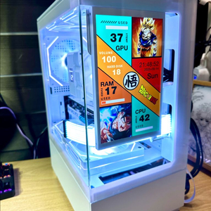 RTX 5060 새 그래픽카드 장착! 화이트 감성 게이밍 데스크탑 PC 컴퓨터 팝니다. 이미지