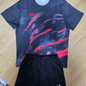 버터플라이 운동복 탁구복 탁구유니폼 상하의 한벌 판매 이미지