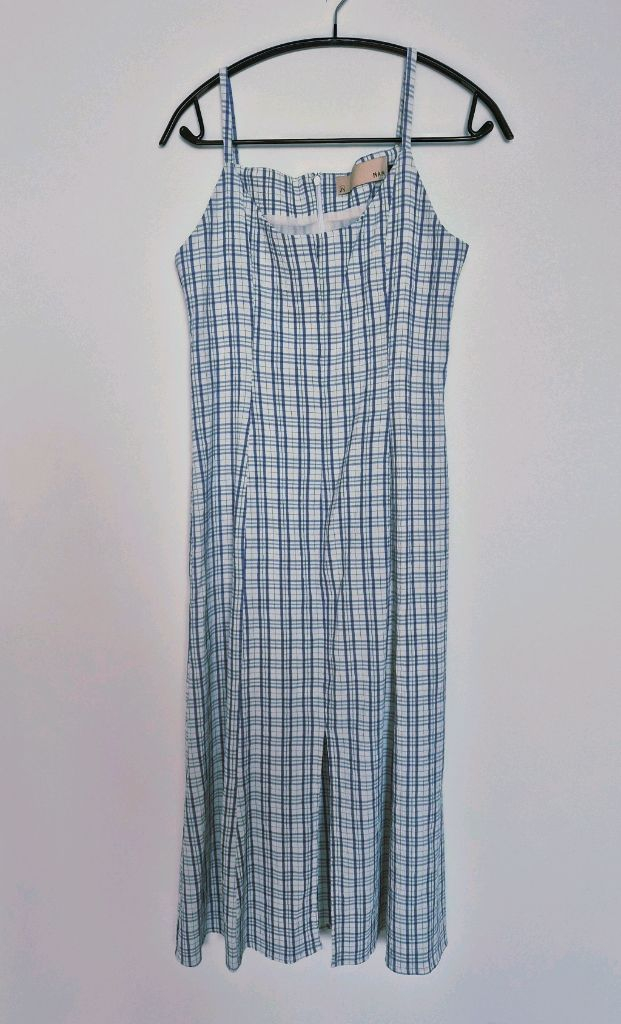 아틀리에나인 체크 뷔스티에 원피스(새상품) 이미지