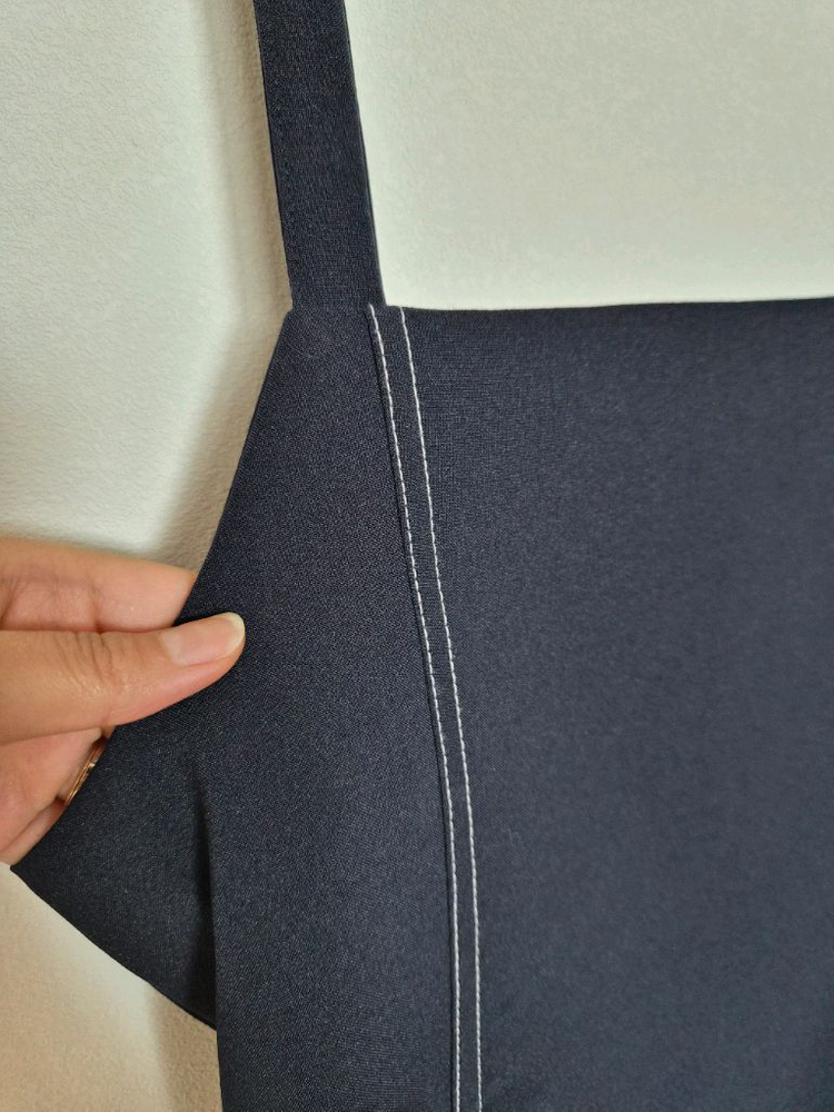 라이크유 네이비 스티치 뷔스티에 원피스(실물최고) 이미지