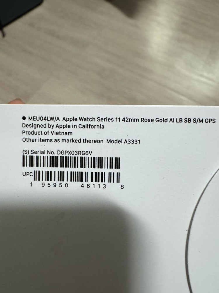 [미개봉] 애플워치 11 42mm 로즈골드(GPS) 이미지