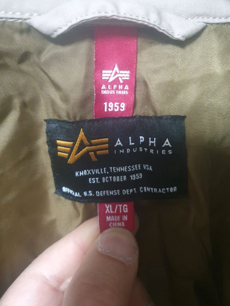 알파인더스트리 CWU 36/P MOD CTN FLIGHT JACKET 이미지