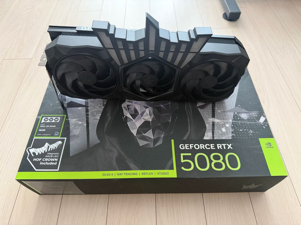 갤럭시 RTX5080 HOF 블랙 이미지