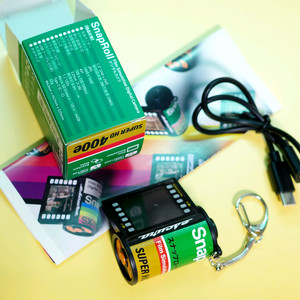 필름모양 키링 디지털 카메라 이미지