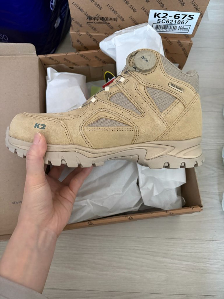 택달린 새상품 K2-67S 안전화 여러켤레 이미지