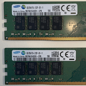 삼성전자 DDR4 8GB PC4-17000 메모리(2133MHz) x2개(16GB) 이미지