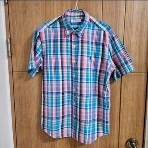 (100)빈폴 반팔 체크 셔츠 이미지