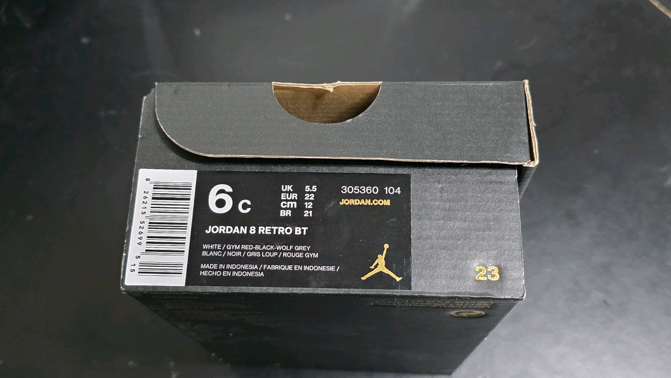 에어조던8 얼터네이트 bt 토들러 아기신발 120mm 이미지