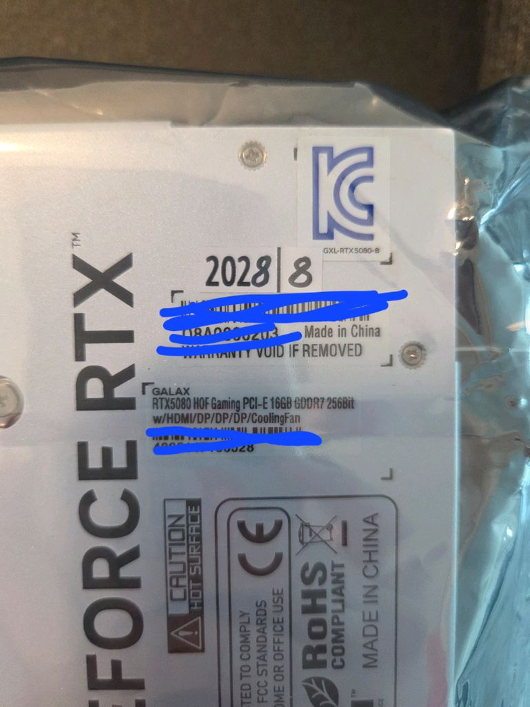 대구 갤럭시 RTX5080 HOF 화이트 판매합니다 이미지