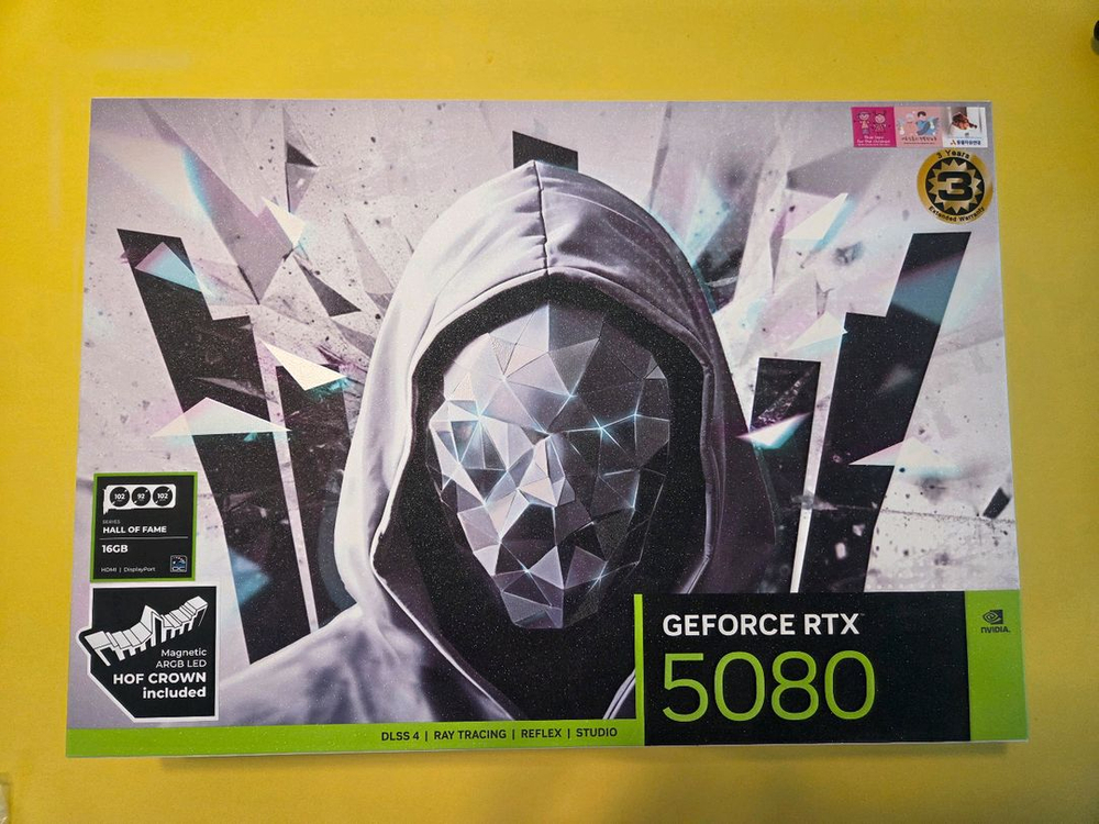 대구 갤럭시 RTX5080 HOF 화이트 판매합니다 이미지