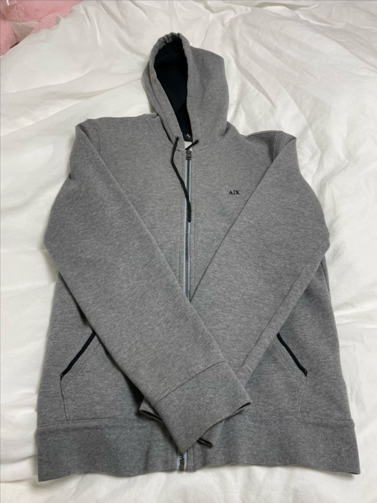 아르마니 익스체인지 후드집업 그레이 S 이미지